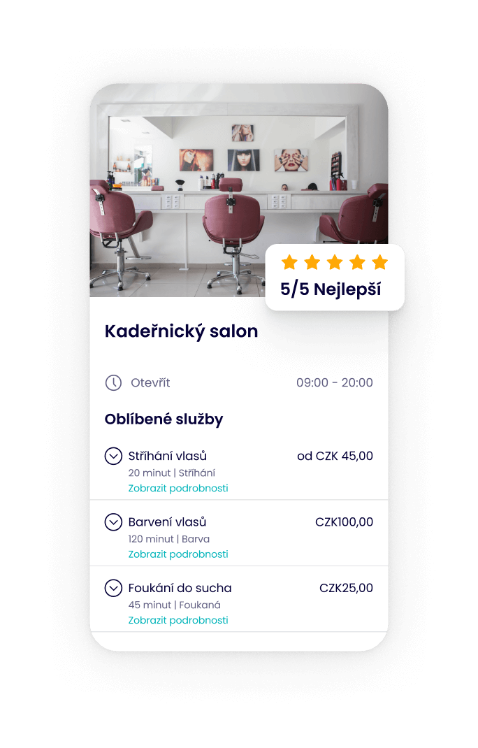 Software pro správu salonu